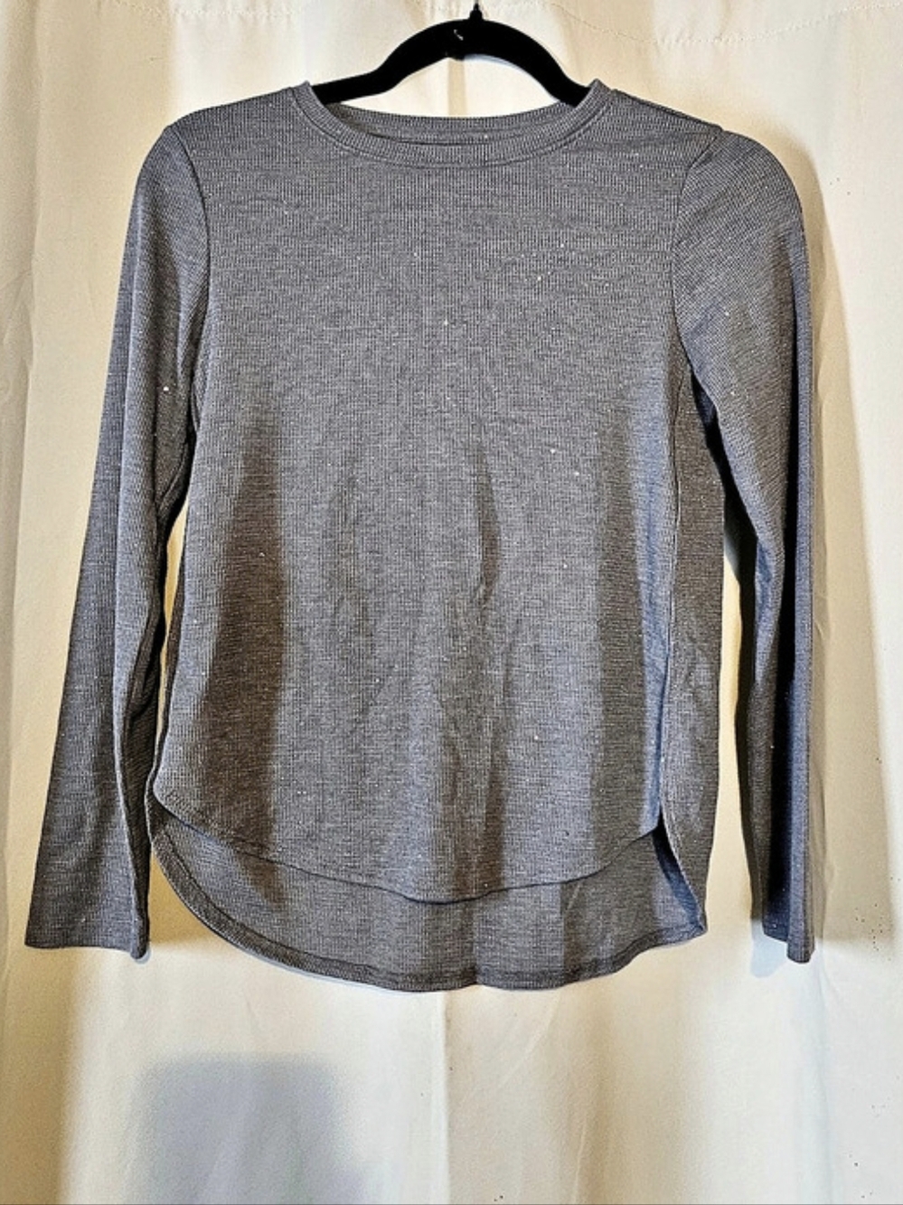 SO SOFTEST TEE Long Sleeve Gray Top Like New